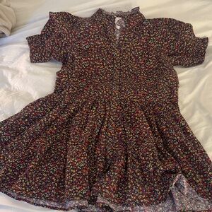 Apiece Apart Floral Mini Dress - Multicolor